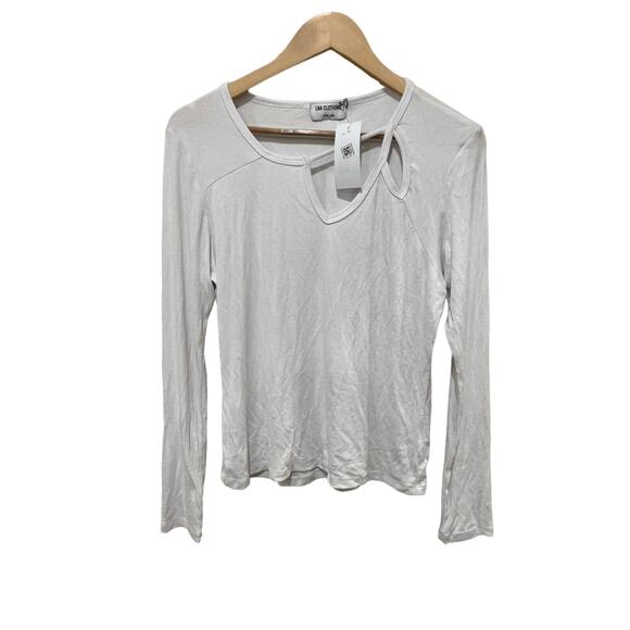 LNA Alouette‎ Cutout Ribbed Top Size Large - Picture 2 of 5